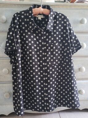 Aviva & Viv Linen Blend 1X Buttondown